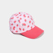 Casquette ajustable coton bomb&eacute;e rose fille