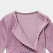 Dors-bien effet velours manches longues violet clair b&eacute;b&eacute;