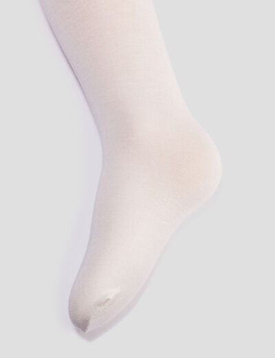 Collants ecru fille