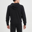 Sweat zippé molleton à capuche noir homme