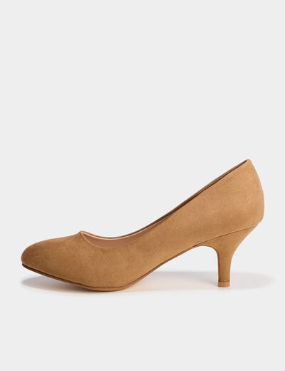 Escarpins à talons marron clair femme