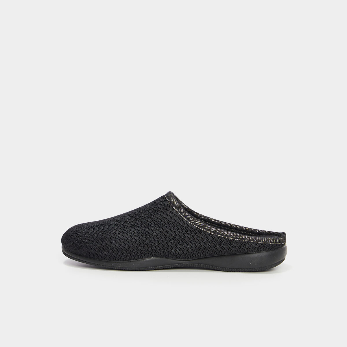Chaussons mules noir femme