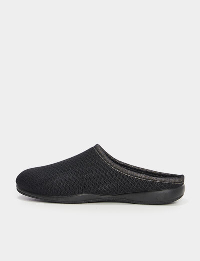 Chaussons mules noir femme