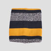 Snood doublé jaune moutarde garçon