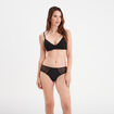 Soutien-gorge dentelle sans armatures noir femme