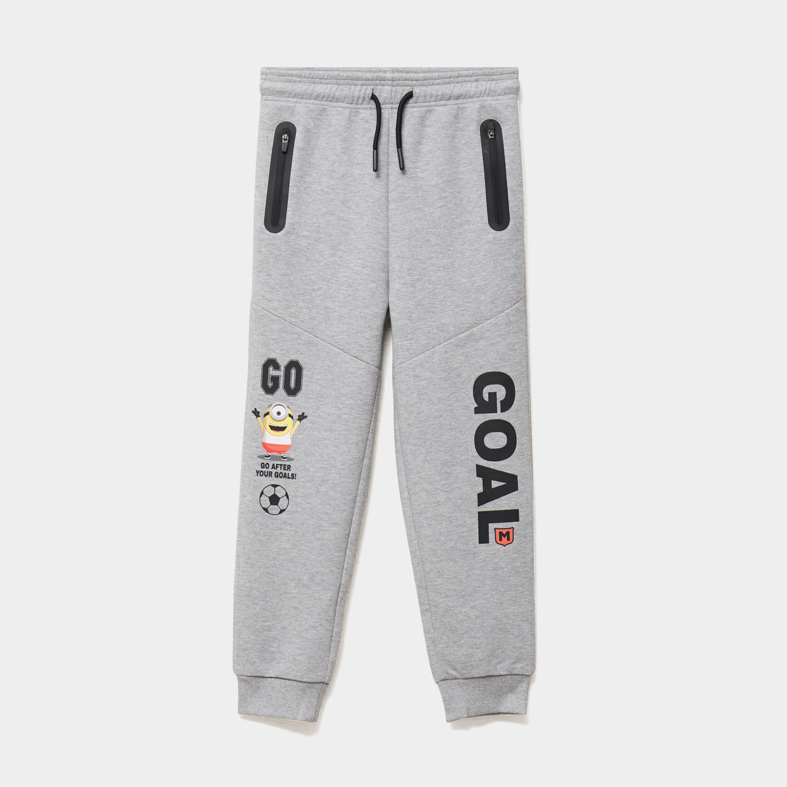 Pantalon de jogging regular molleton gris garçon