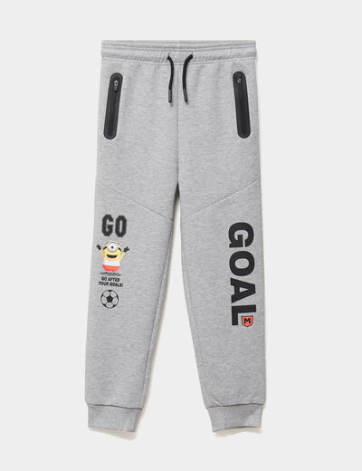 Pantalon de jogging regular molleton gris gar&ccedil;on