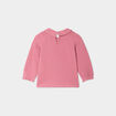 T-shirt col claudine manches longues vieux rose bébé fille