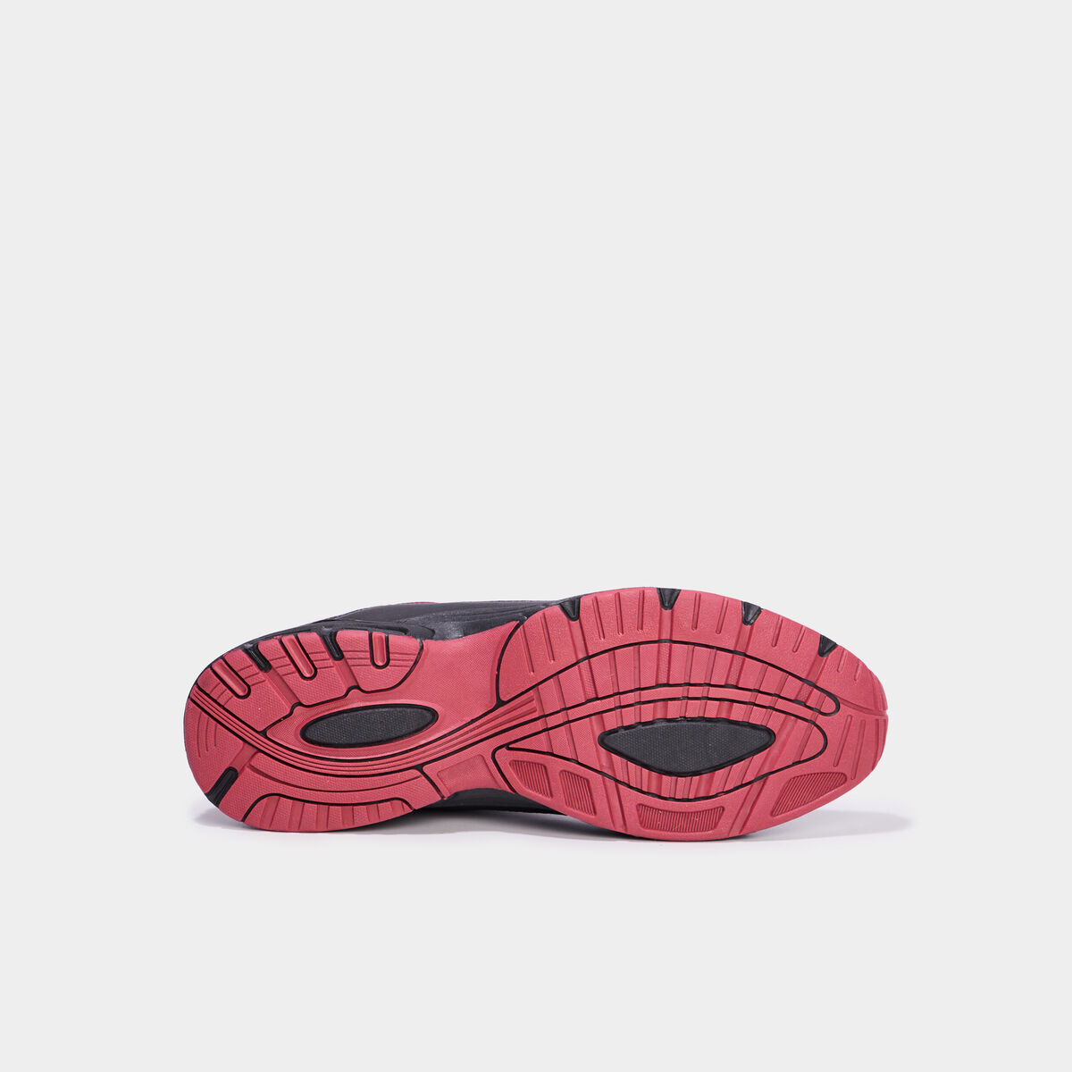 Baskets plates running élastiquées rouge homme
