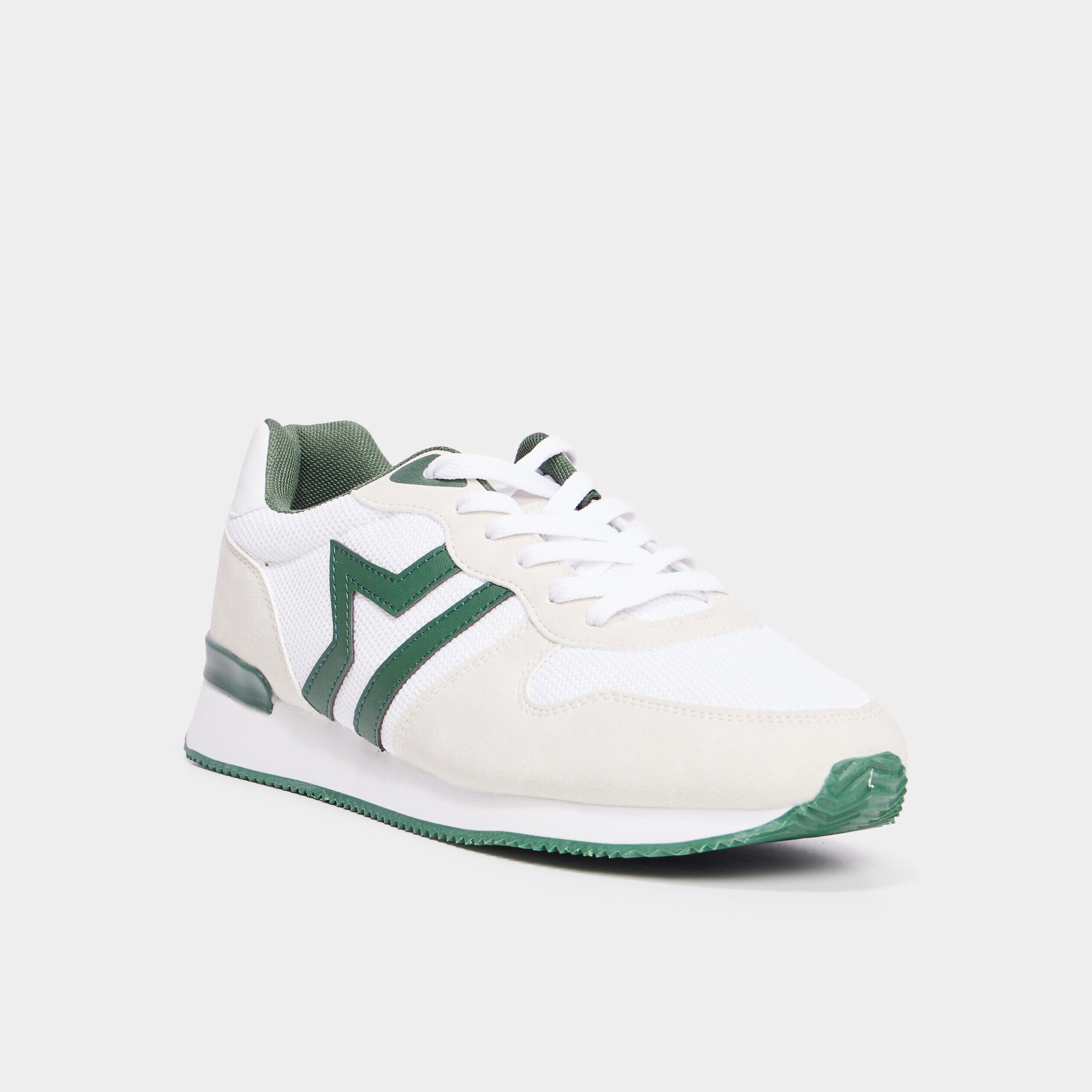 Baskets running à lacets Creeks blanc homme CREEKS