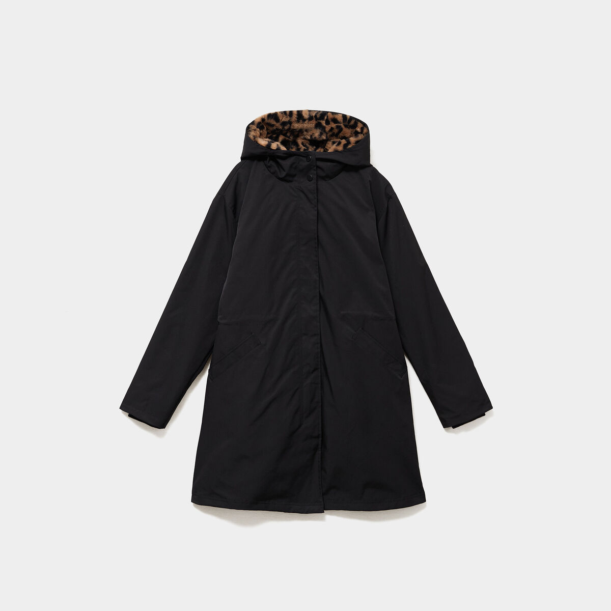 Parka 3-en-1 avec capuche amovible noir femme