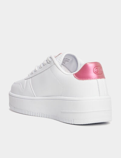 Tennis basses à lacets Champion Rebound blanc femme