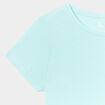 T-shirt manches courtes en coton bleu clair fille
