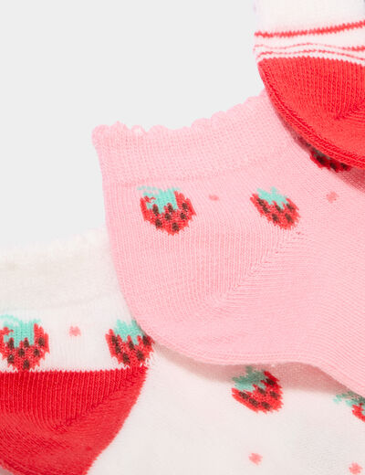 Lot 5 paires chaussettes invisibles multicolore fille