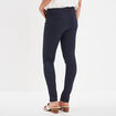 Pantalon slim taille standard bleu marine femme