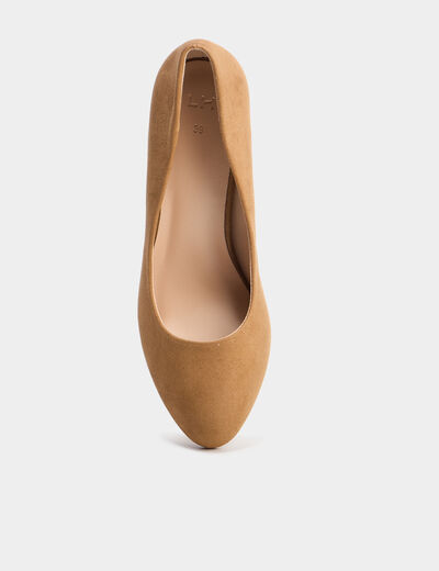 Escarpins à talons marron clair femme