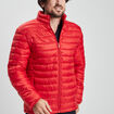 Doudoune droite légère col montant rouge homme
