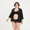 Soutien-gorge emboîtant dentelle rose framboise femme grande taille