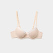 Soutien-gorge corbeille emboitant coton rose poudrée femme