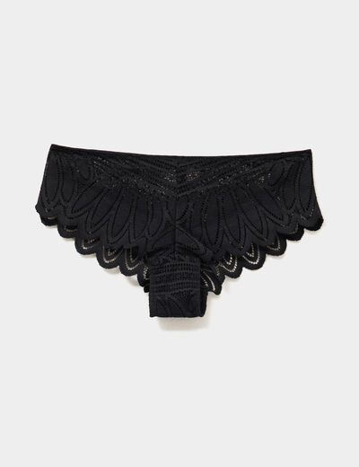 Shorty dentelle noir femme