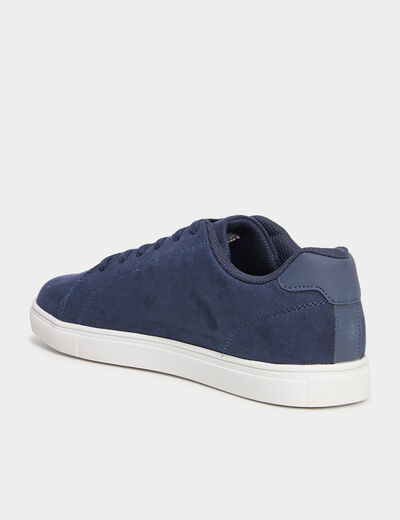 Tennis &agrave; lacets bleu marine homme
