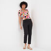 T-shirt col cache-coeur Mosquitos multicolore femme