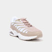 Baskets running semelles bulles taupe femme