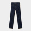 Jean denim droit en coton denim brut femme