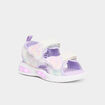 Sandales semelles lumineuses violet clair fille