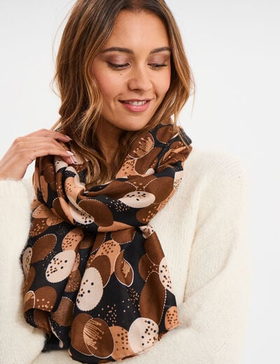 Foulard camel femme