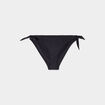 Bas de maillot de bain d&eacute;tails noeuds noir femme