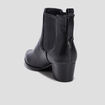 Bottines chelsea texturées noir femme