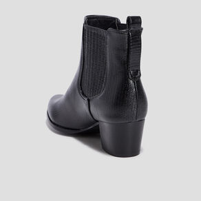 bottines chelsea texturees noir femme Bottines chelsea texturées noir femme