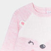 Robe pull longueur genou Kimbaloo rose bébé fille