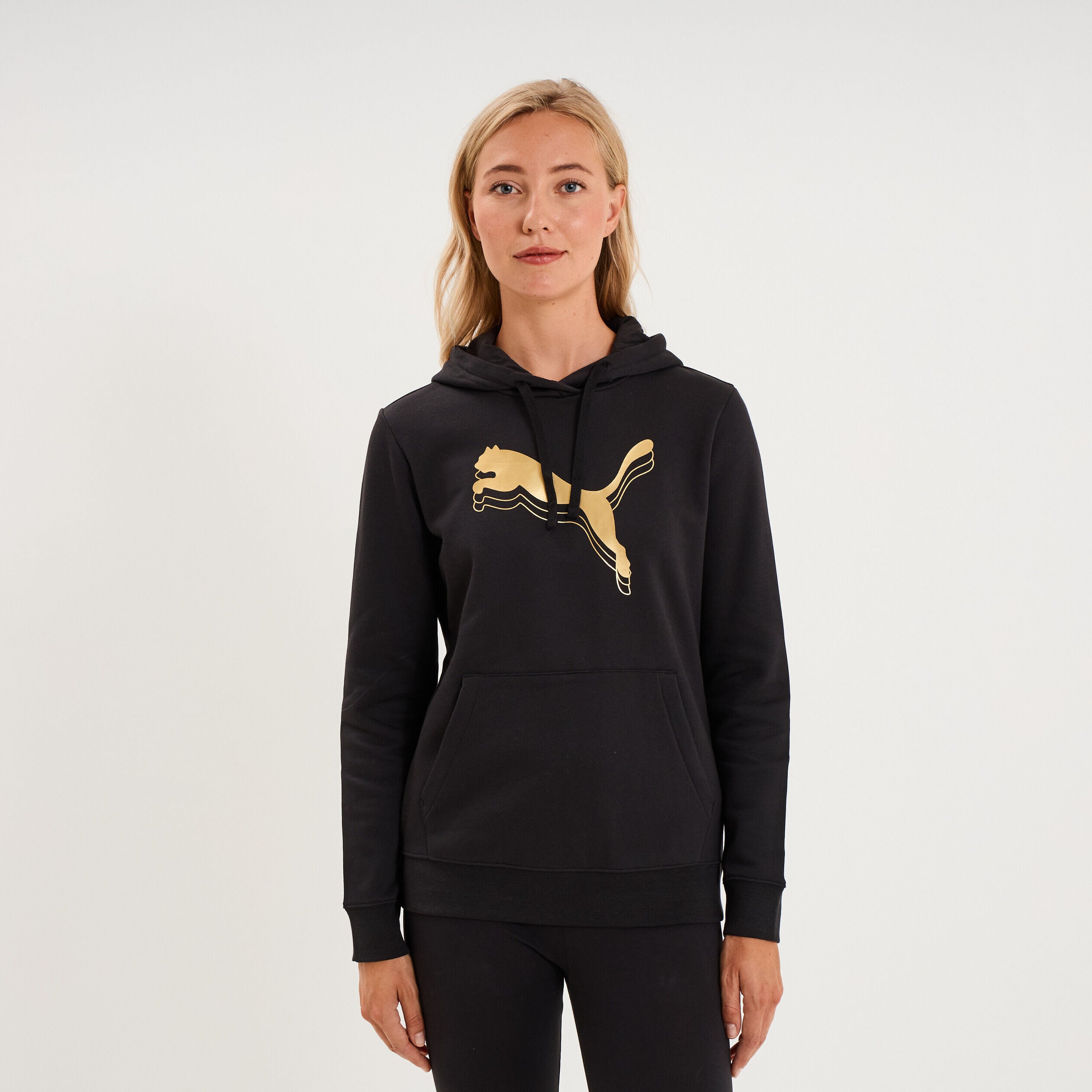 Sweat hoodie 1 poche à capuche Puma noir femme