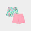 Lot 2 shorts bleu clair fille