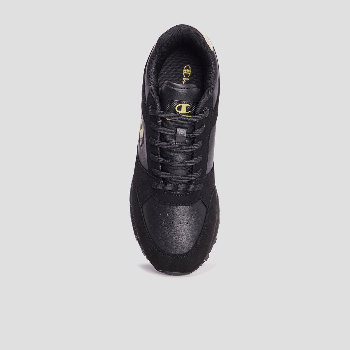 Tennis basses à lacets Champion noir femme