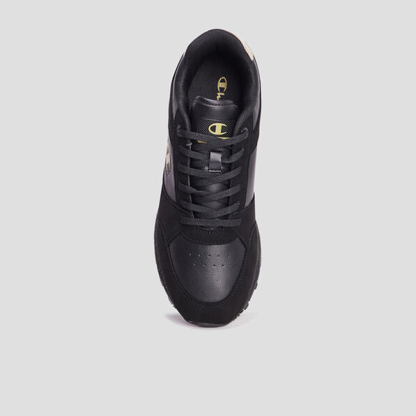 Tennis basses à lacets Champion noir femme