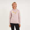 Sweat hoodie 1 poche &agrave; capuche Puma rose poudr&eacute;e femme