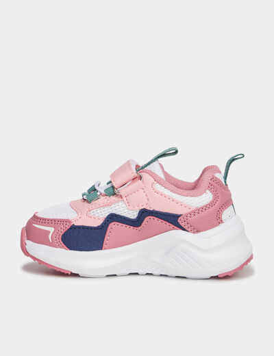 Baskets running &agrave; scratchs multicolore b&eacute;b&eacute; fille