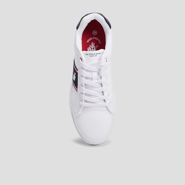 tennis a lacets us polo assn combus blanc homme Tennis à lacets US Polo ASSN Combus blanc homme