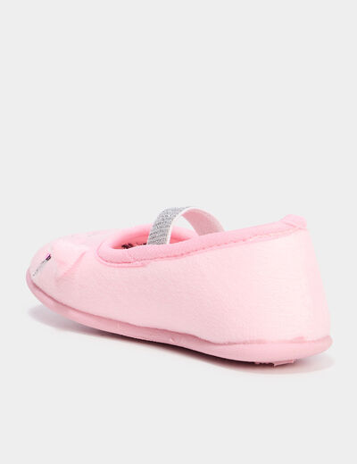 Chaussons ballerines rose fille