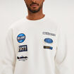 Sweat relax col rond Williams F1 blanc homme