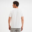 T-shirt droit manches courtes coton blanc homme