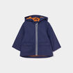 Parka à capuche zippée bleu marine bébé garçon