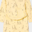 Dors-bien coton manches longues boutonné jaune bébé