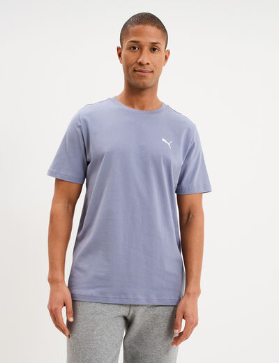 T-shirt manches courtes coton Puma mauve homme