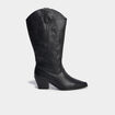 Bottes santiag &agrave; talons noir femme