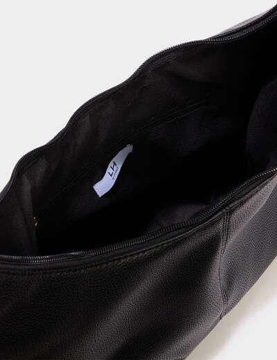 Sac port&eacute;-&eacute;paule anse r&eacute;glable noir femme