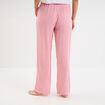Pantalon de pyjama fluide rose femme